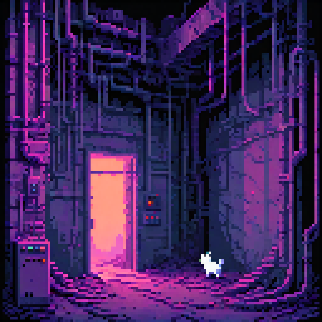 Trench Between Two Lights