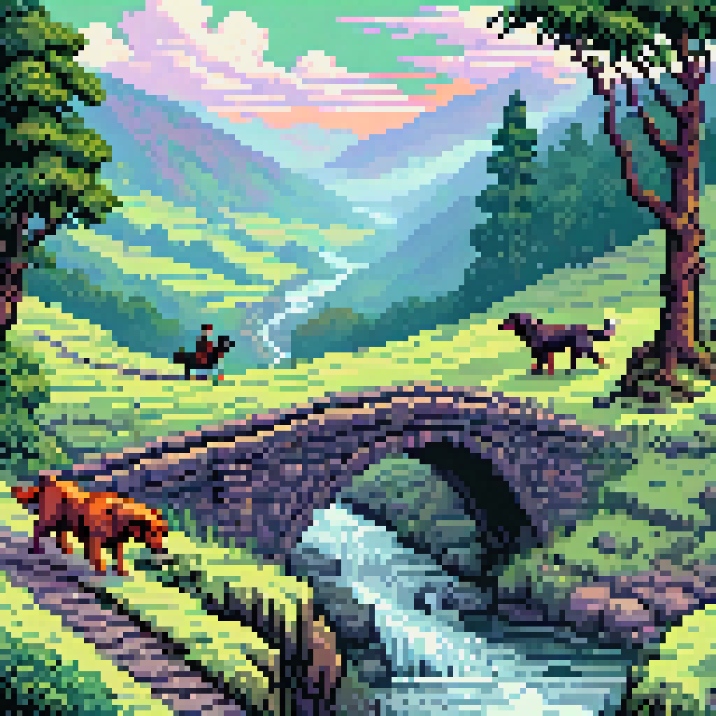 At the Stone Bridge Crossing