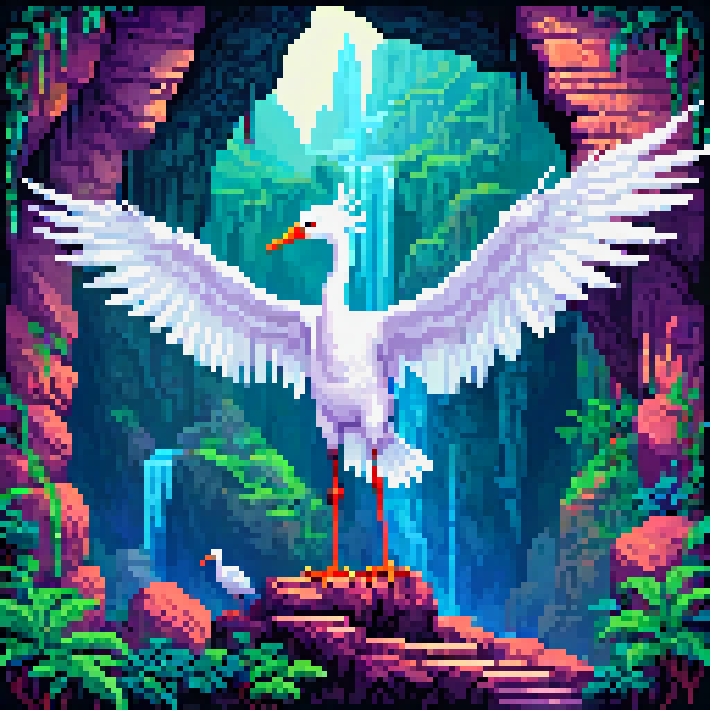 The Crane at First Light