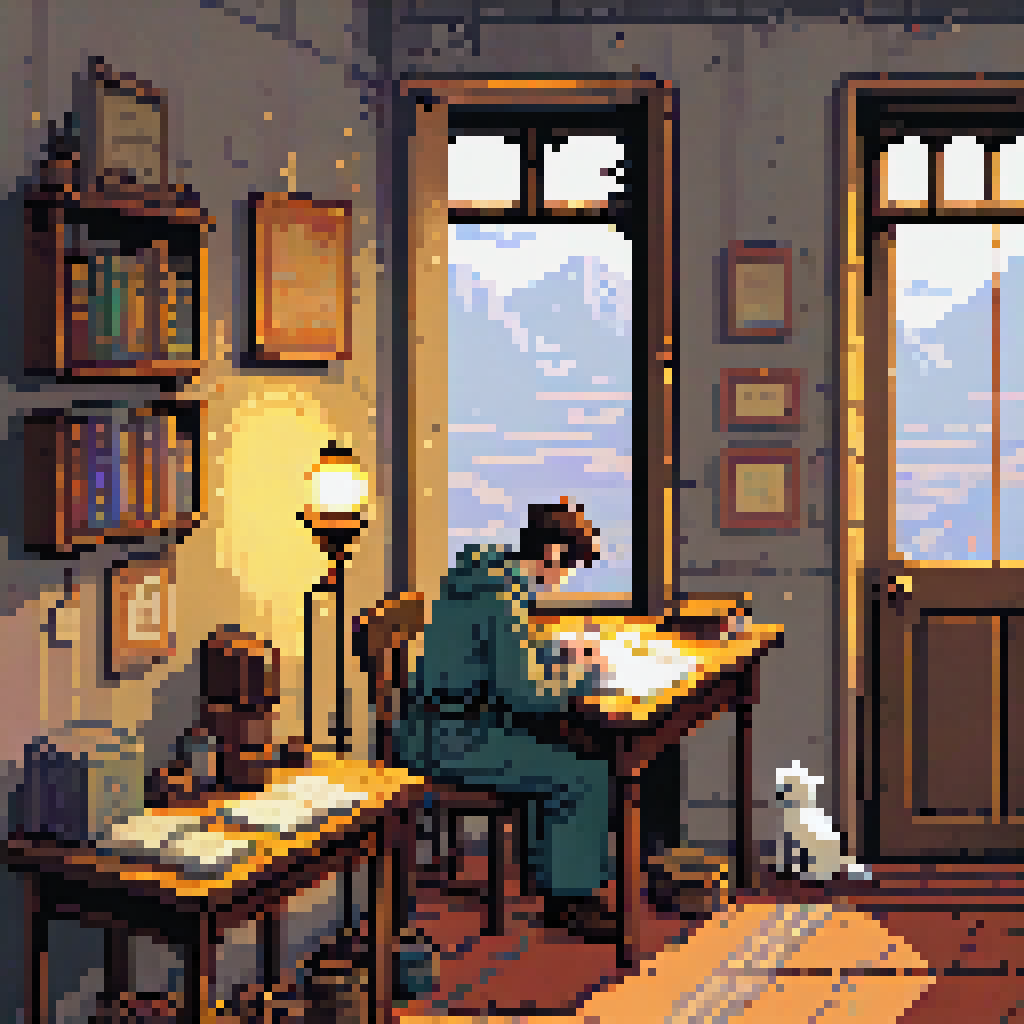 The Lamp Holds the Page