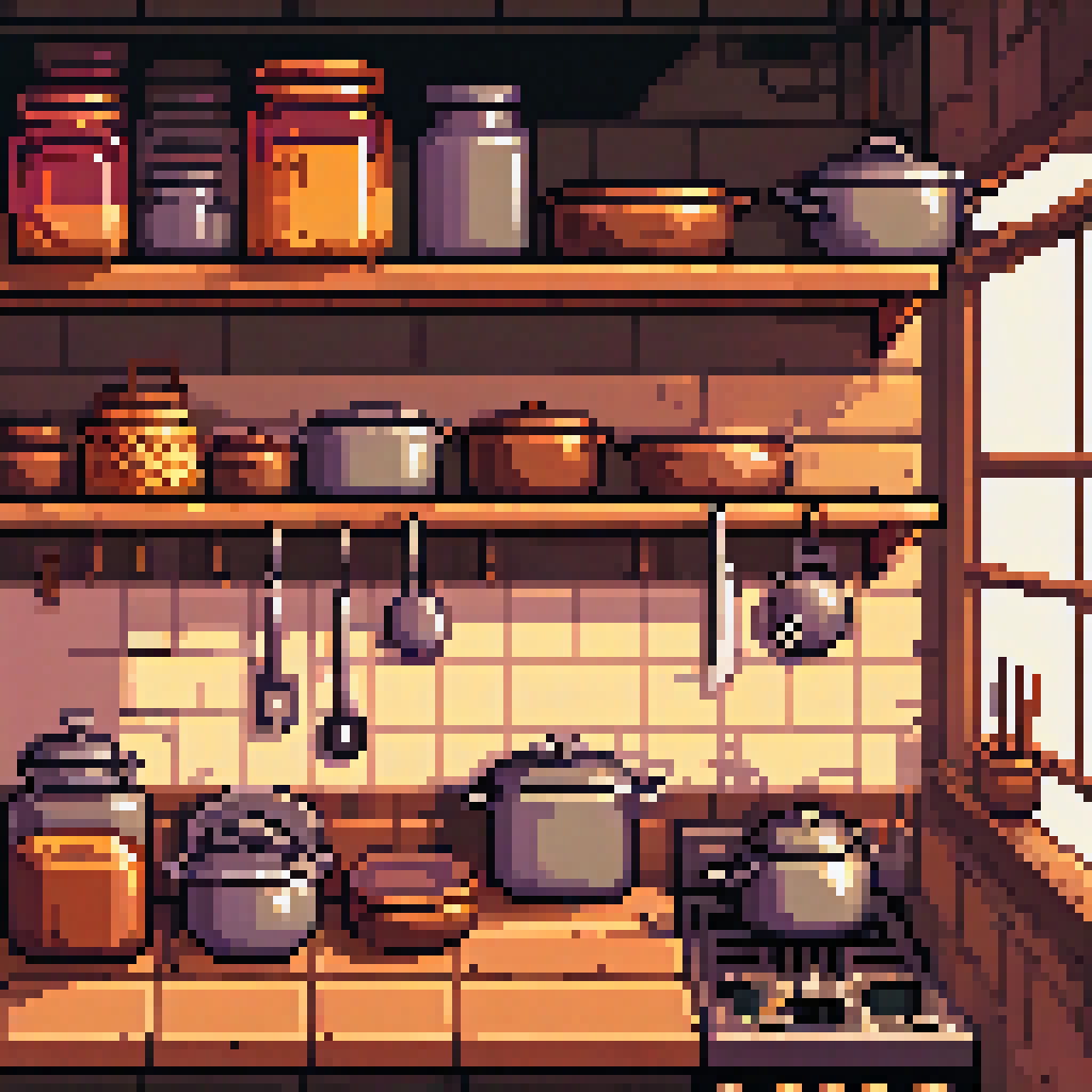 Pans Hung in Order