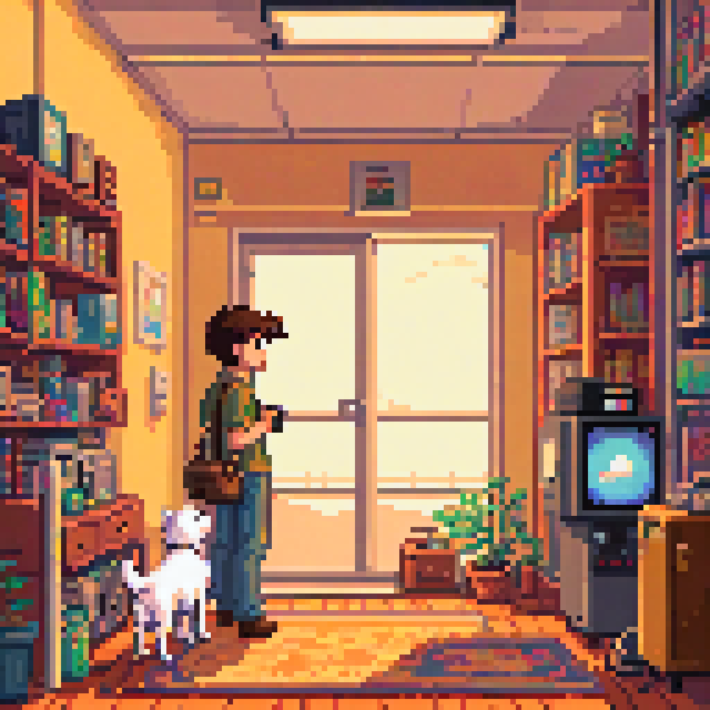 Light on Plaster After Leaving