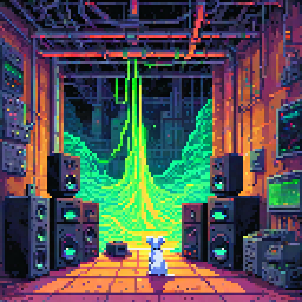 The Node Point Between Two Speakers