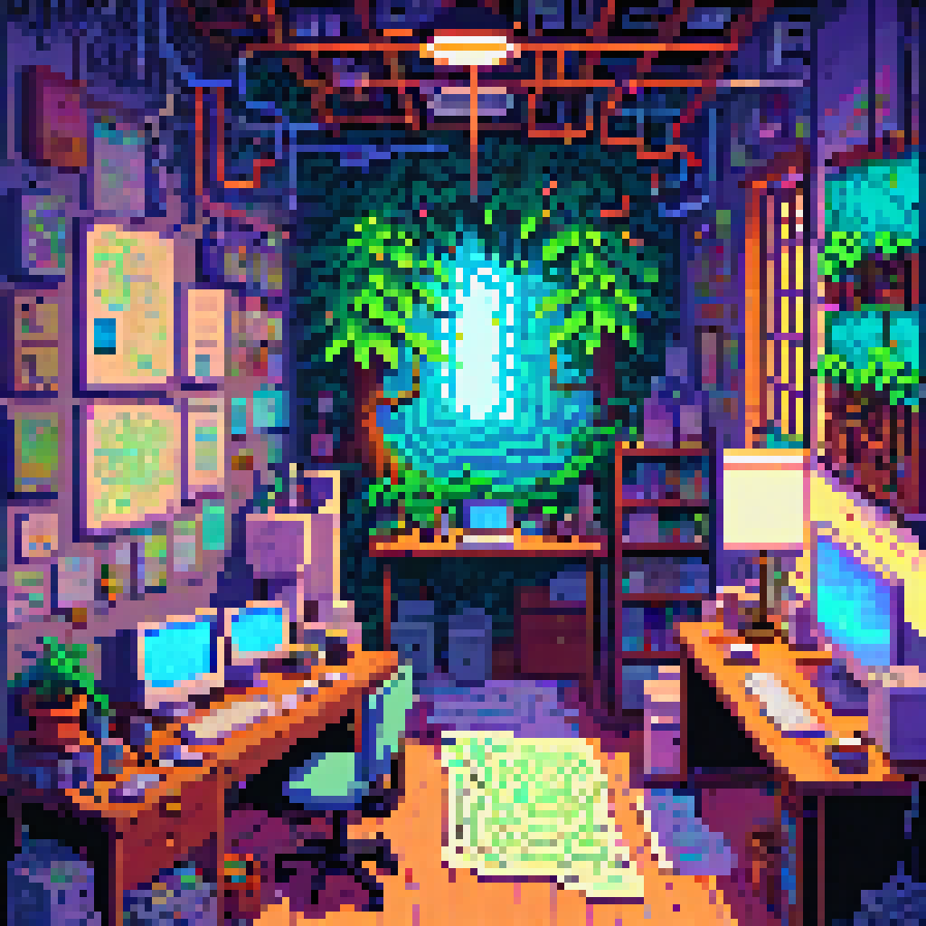 Amber Paper on Wire Walls