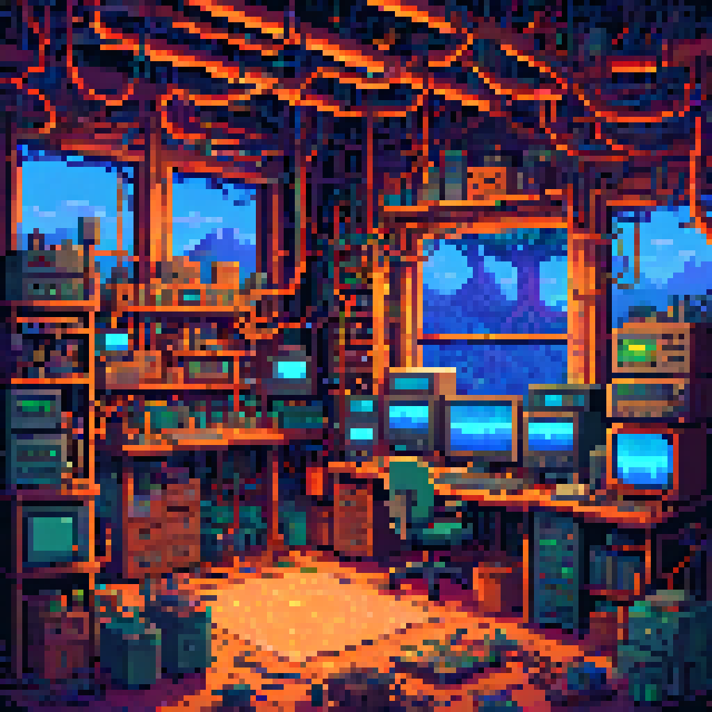 Rust And Copper Among Screens