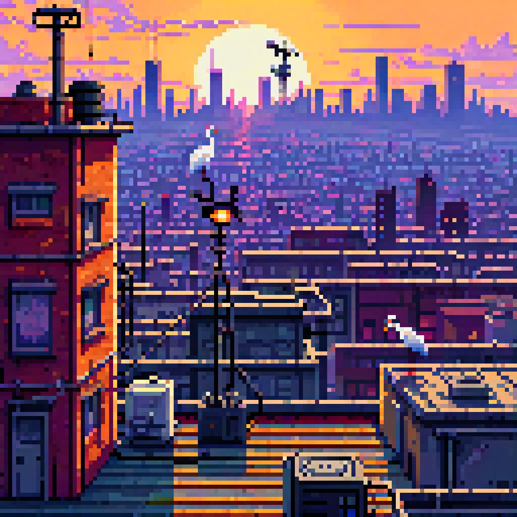 Crane Over the Antenna