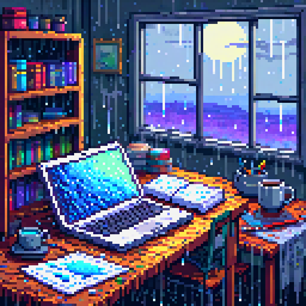 Sparrows at the Center Table