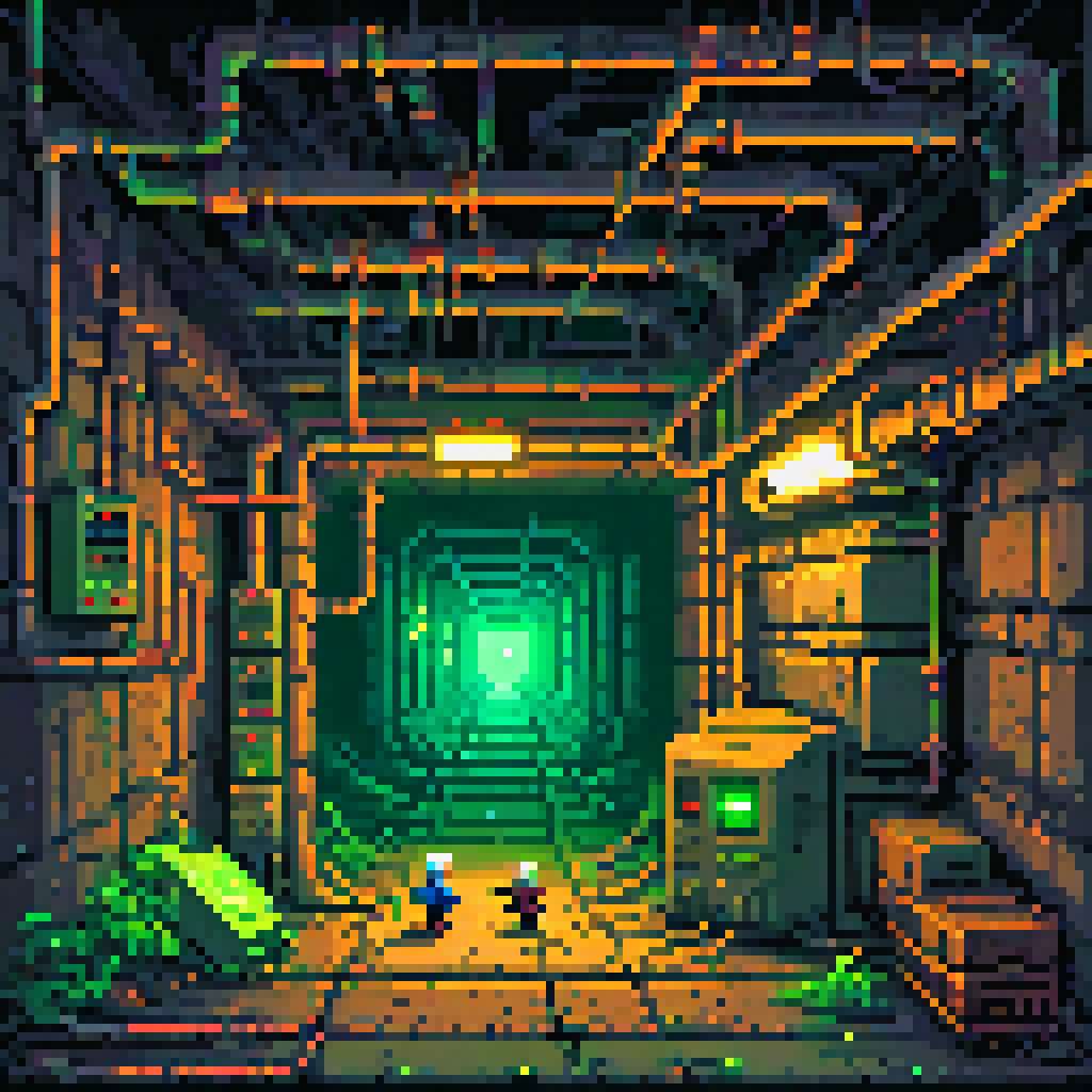 Cable Runs Through Dark