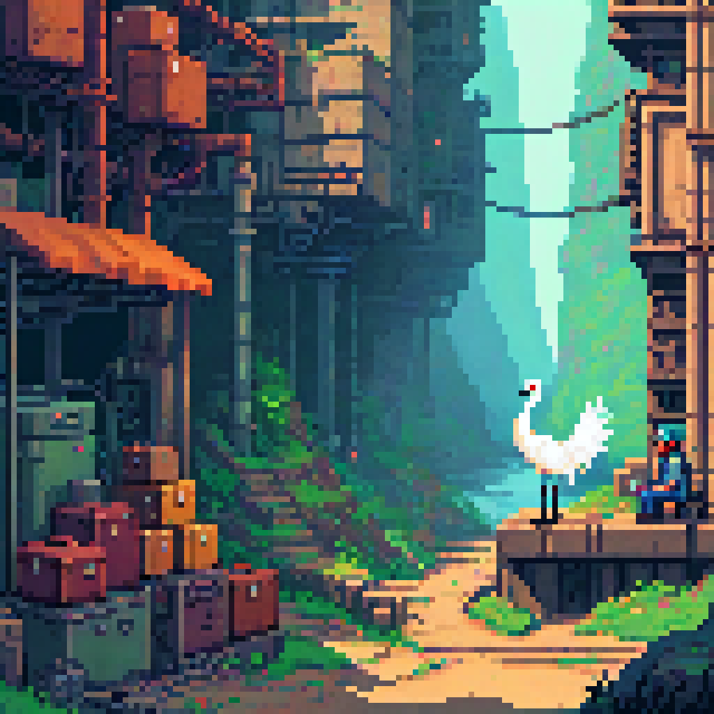 The Crane Lands First