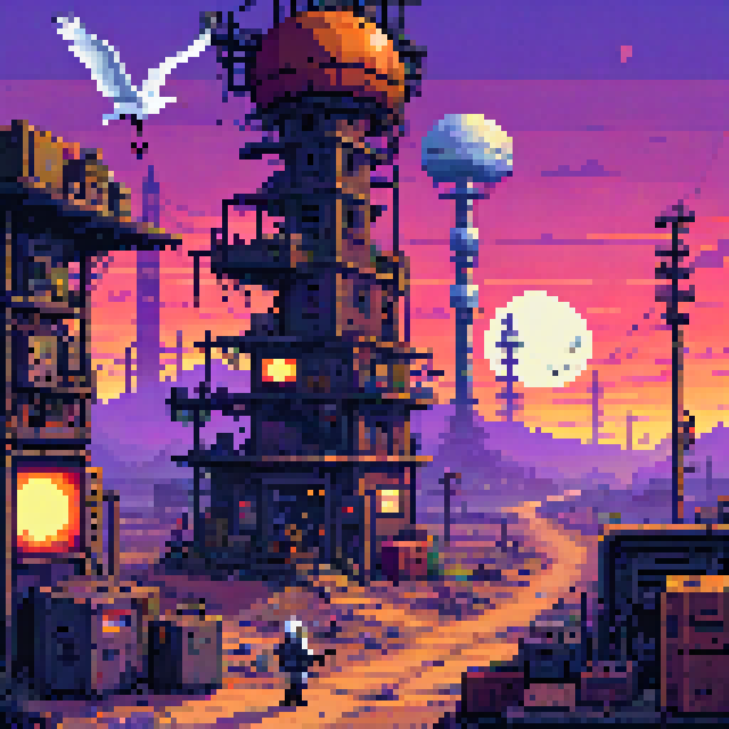 Salvaged Frames at Dusk