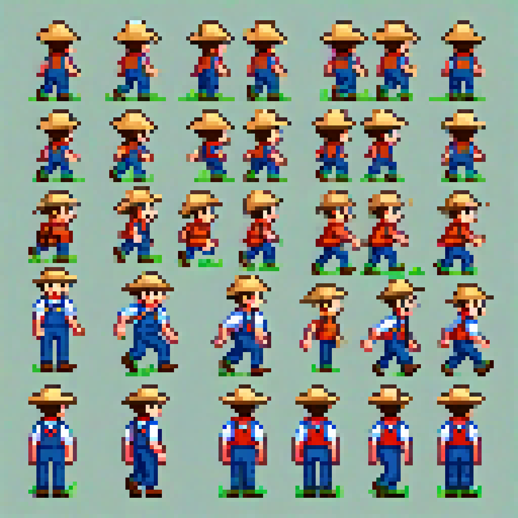 the-farmer sprite sheet