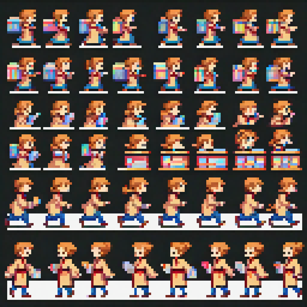 the-scholar sprite sheet